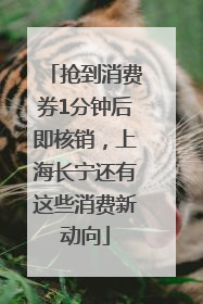 抢到消费券1分钟后即核销，上海长宁还有这些消费新动向