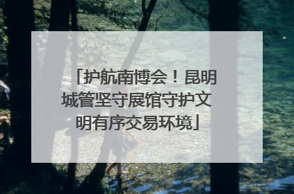 护航南博会！昆明城管坚守展馆守护文明有序交易环境