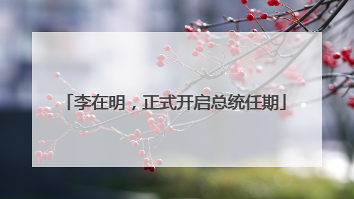 李在明，正式开启总统任期