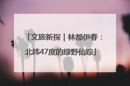文旅新探｜林都伊春：北纬47度的绿野仙踪