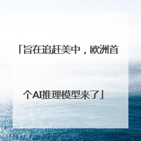 旨在追赶美中，欧洲首个AI推理模型来了