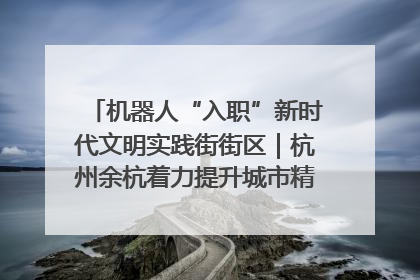 机器人“入职”新时代文明实践街街区｜杭州余杭着力提升城市精细化智能化管理水平