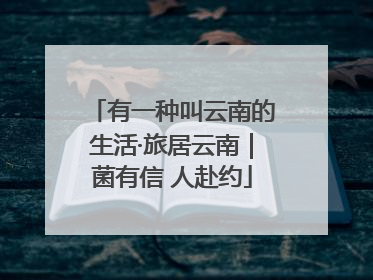有一种叫云南的生活·旅居云南｜菌有信 人赴约