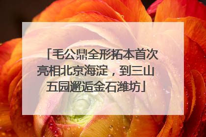 毛公鼎全形拓本首次亮相北京海淀，到三山五园邂逅金石潍坊