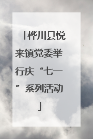桦川县悦来镇党委举行庆“七一”系列活动