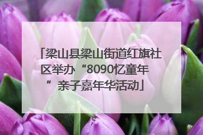梁山县梁山街道红旗社区举办“8090忆童年”亲子嘉年华活动
