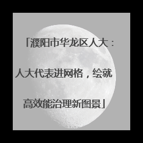濮阳市华龙区人大：人大代表进网格，绘就高效能治理新图景