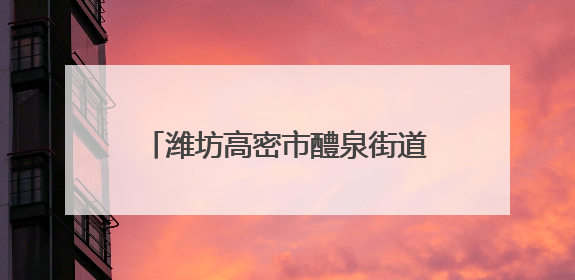 潍坊高密市醴泉街道探索“智慧医养进社区” 托起幸福晚年