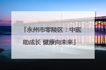 永州市零陵区：中医助成长 健康向未来