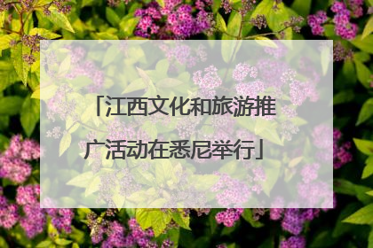 江西文化和旅游推广活动在悉尼举行