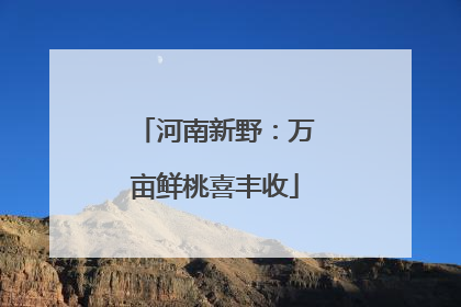 河南新野：万亩鲜桃喜丰收