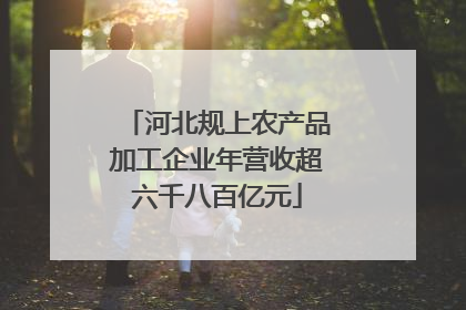 河北规上农产品加工企业年营收超六千八百亿元