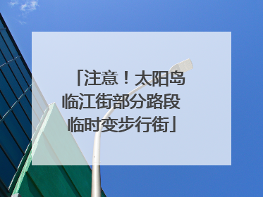 注意！太阳岛临江街部分路段临时变步行街