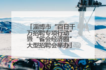 淄博市“百日千万招聘专项行动”暨“省会经济圈”大型招聘会举办