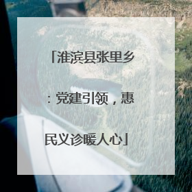 淮滨县张里乡：党建引领，惠民义诊暖人心