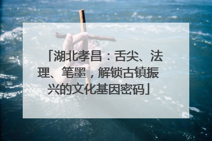湖北孝昌：舌尖、法理、笔墨，解锁古镇振兴的文化基因密码