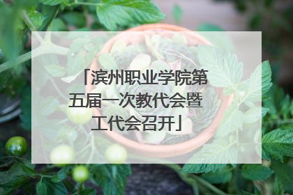 滨州职业学院第五届一次教代会暨工代会召开