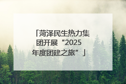 菏泽民生热力集团开展“2025年度团建之旅”
