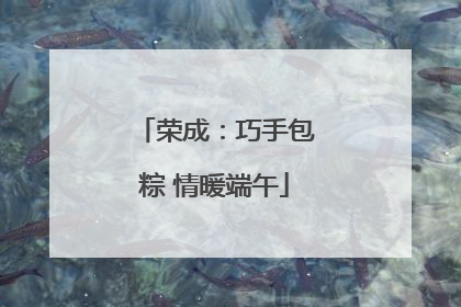 荣成：巧手包粽 情暖端午