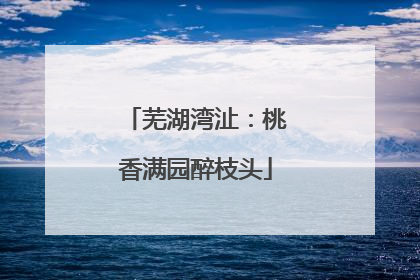 芜湖湾沚：桃香满园醉枝头