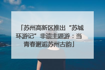 苏州高新区推出“苏城环游记”非遗主题游：当青春邂逅苏州古韵