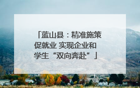 蓝山县：精准施策促就业 实现企业和学生“双向奔赴”