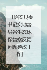 诏安县委书记实地督导省生态环保督察反馈问题整改工作