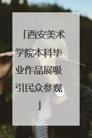 西安美术学院本科毕业作品展吸引民众参观