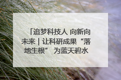 追梦科技人 向新向未来｜让科研成果“落地生根” 为蓝天碧水“保驾护航”