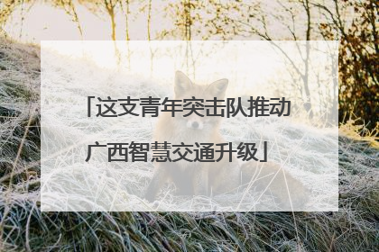 这支青年突击队推动广西智慧交通升级
