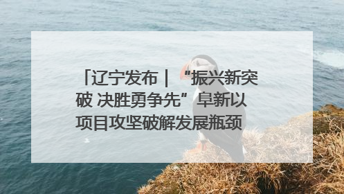 辽宁发布｜“振兴新突破 决胜勇争先”阜新以项目攻坚破解发展瓶颈 经济发展实现良好开局