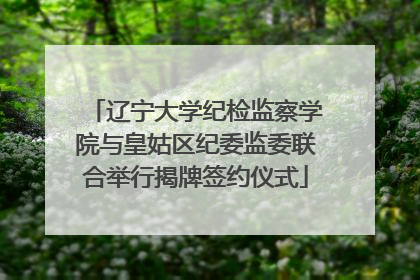 辽宁大学纪检监察学院与皇姑区纪委监委联合举行揭牌签约仪式