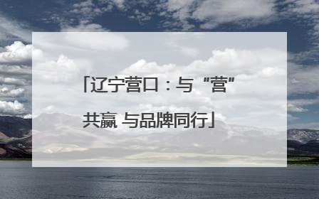 辽宁营口：与“营”共赢 与品牌同行