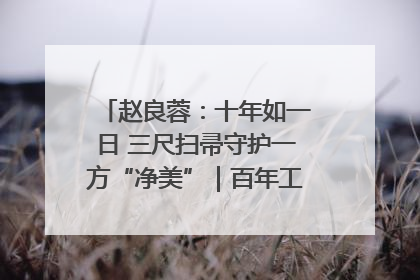 赵良蓉：十年如一日 三尺扫帚守护一方“净美”｜百年工运·劳模说