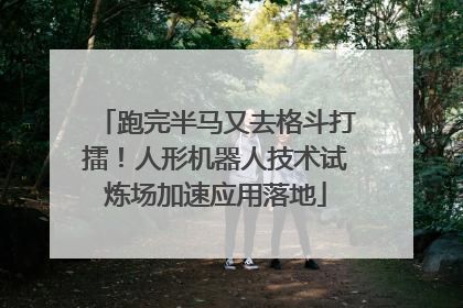 跑完半马又去格斗打擂！人形机器人技术试炼场加速应用落地