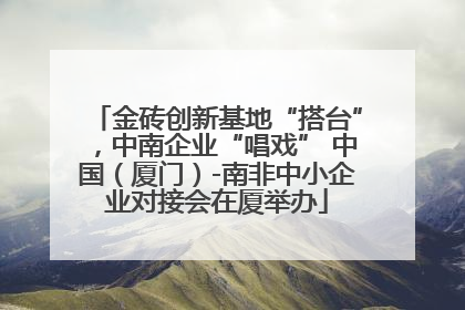 金砖创新基地“搭台”，中南企业“唱戏” 中国（厦门）-南非中小企业对接会在厦举办