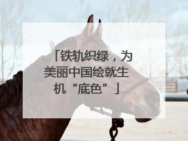 铁轨织绿，为美丽中国绘就生机“底色”