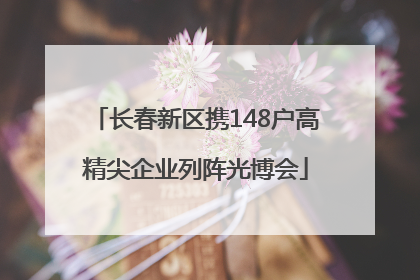 长春新区携148户高精尖企业列阵光博会