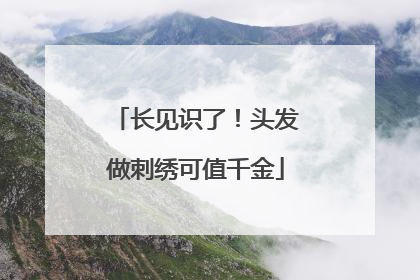 长见识了！头发做刺绣可值千金