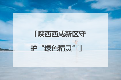 陕西西咸新区守护“绿色精灵”