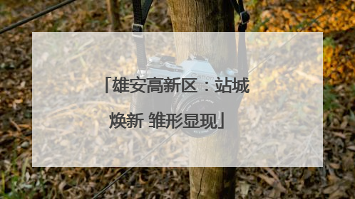 雄安高新区：站城焕新 雏形显现