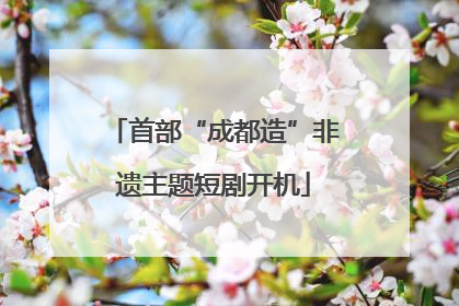 首部“成都造”非遗主题短剧开机