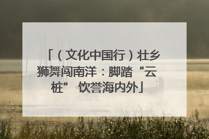 （文化中国行）壮乡狮舞闯南洋：脚踏“云桩” 饮誉海内外
