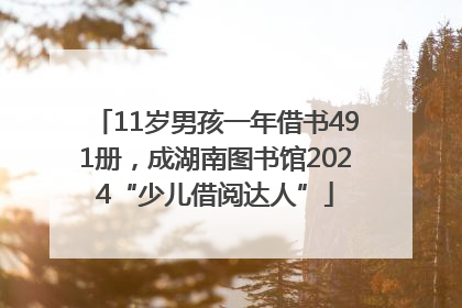 11岁男孩一年借书491册，成湖南图书馆2024“少儿借阅达人”