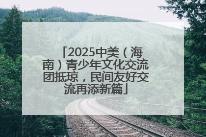 2025中美（海南）青少年文化交流团抵琼，民间友好交流再添新篇