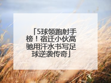 5球领跑射手榜！宿迁小伙高驰用汗水书写足球逆袭传奇