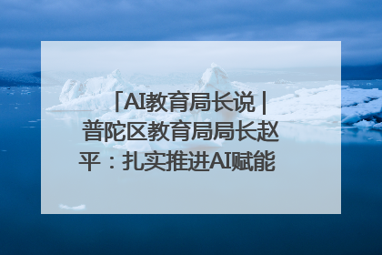 AI教育局长说 | 普陀区教育局局长赵平：扎实推进AI赋能教育，着力打造“适合教育”新体系